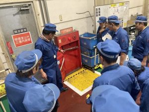 社員の防災訓練体験